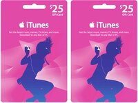 2 25 iTunes Gift Cards